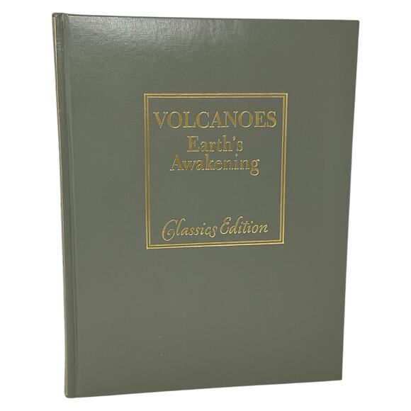 Volcanoes Earths Awakening Krafft Katia Leatherbound - Picture 1 of 8